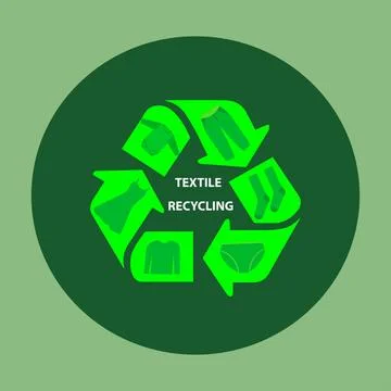 Textile recycling Stock Illustration