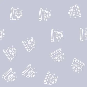 Textile roll line seamless pattern 스톡 일러스트