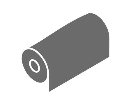 Textile roll vector icon. Paper tube illustration design for kitchen cleaning Stock Illustration