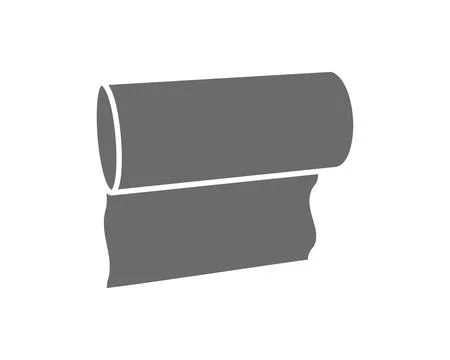 Textile roll vector icon. Paper tube illustration design for kitchen cleaning Stock Illustration