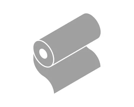 Textile roll vector icon. Paper tube illustration design for kitchen cleaning Stock Illustration