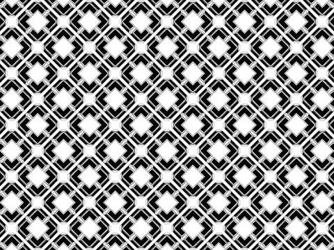 Textile seamless geometric pattern in shades of black Stock Illustration