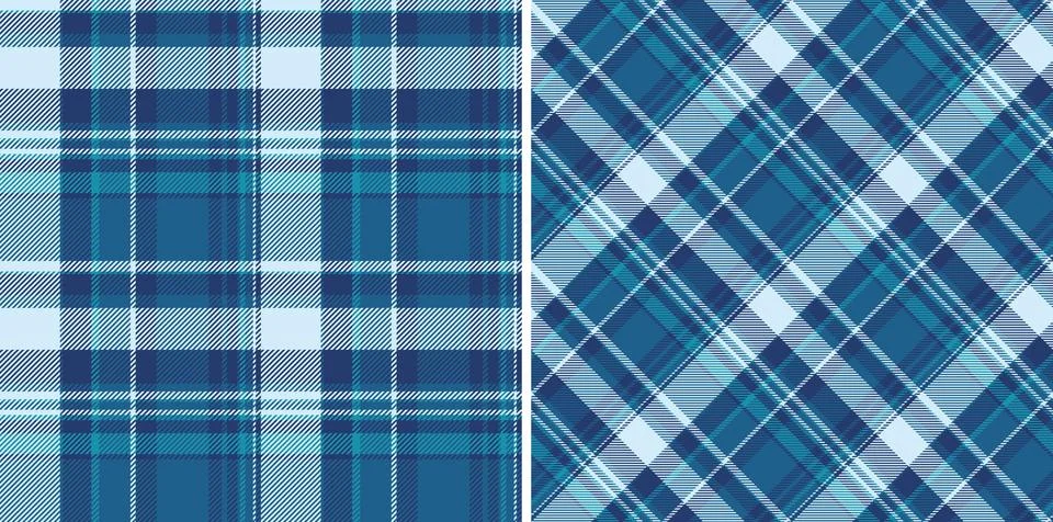 Textile seamless pattern of background check tartan with a vector fabric pl.. Stock Illustration