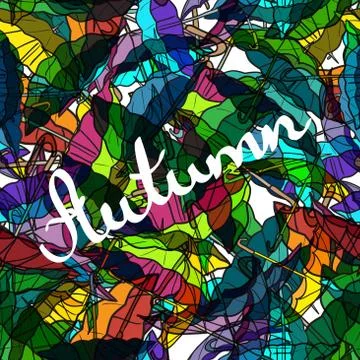 Textile seamless pattern of colorful umbrellas autumn Illustrazione stock