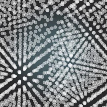 Textile seamless pattern of white triangles on dark backdrop Illustrazione stock
