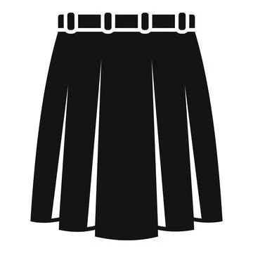 Textile skirt icon simple vector. Fashion suit イラスト素材
