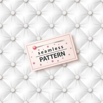 Textile, sofa, blanket - seamless pattern. Stock Illustration