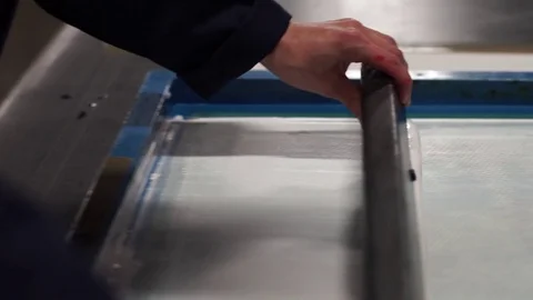 Textile stamping. Textile Industry. Видео 72587736