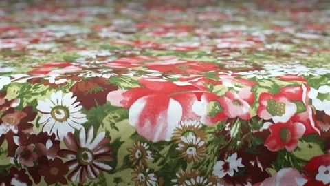 Textile stamping. Textile Industry. Stock Footage 72588368