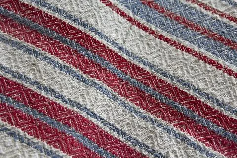 Textile surface with colored stripes Stock Photos