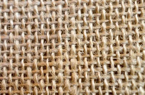 Textile texture of burlap. Stock Photos