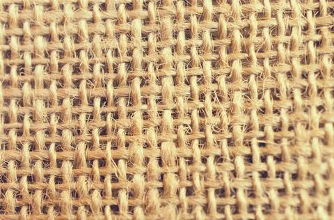 Textile texture of burlap. Stock Photos