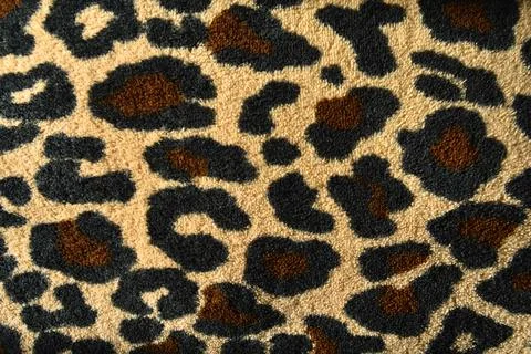 Textile texture coarse fabric, leopard polar fleece fabric texture Stock Photos
