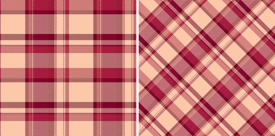 Textile texture fabric of tartan pattern background with a vector plaid sea.. Stockillustratie