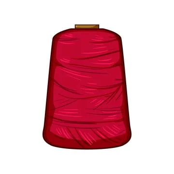 Textile thread spool cartoon vector illustration Illustrazione stock