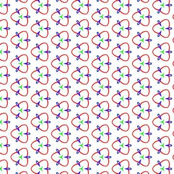 Textile vector floral pattern in color on white background Illustrazione stock