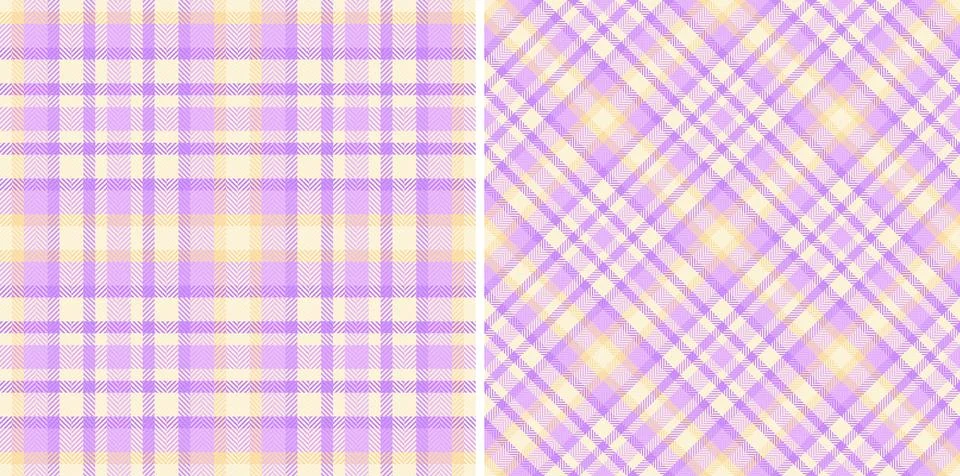 Textile vector texture of background check plaid with a seamless pattern ta.. Stock Illustration