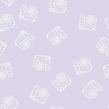 Textile wallpaper line seamless pattern Stock Illustration