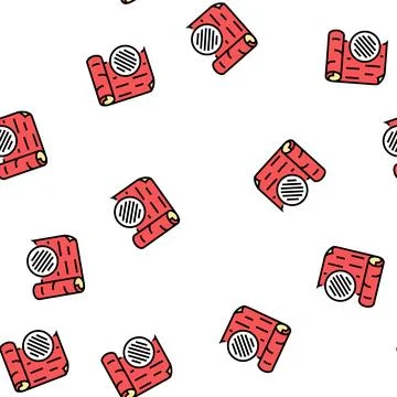 Textile wallpaper vector seamless pattern Stock Illustration