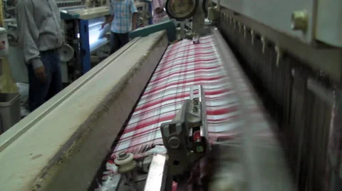 Textile Weaving Machine Video stock 5424622