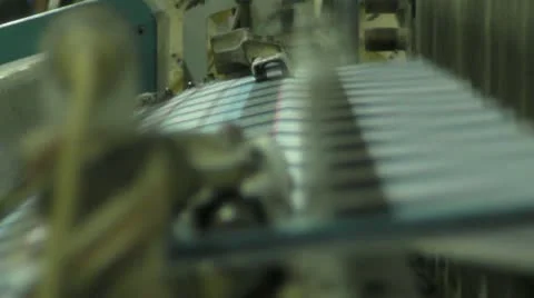 Textile Weaving Machine Stock Footage 10686299