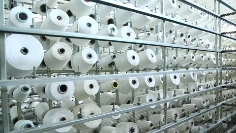 Textile Yarn Machine Stock-Footage 194787661