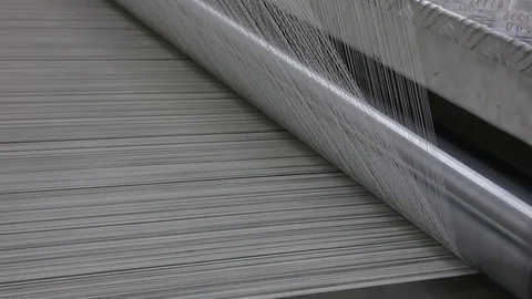 Textile yarn processing shop Stock-Footage 88461447