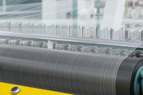 Textile yarn processing shop Stock Photos