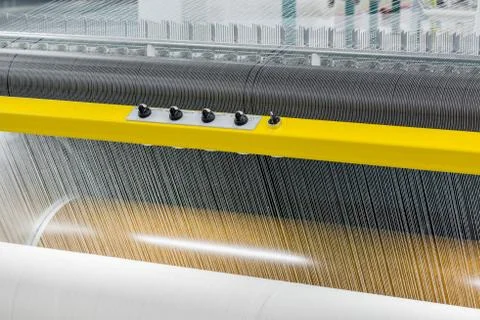 Textile yarn processing shop Stock Photos