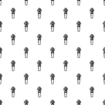 Textile zip icon, simple style Stock Illustration