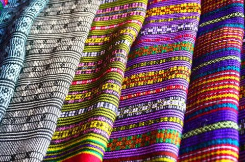 Textiles from laos Stock Photos