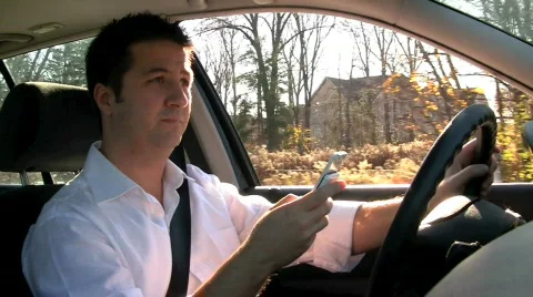 Texting and Driving Dangers Video stock 634866