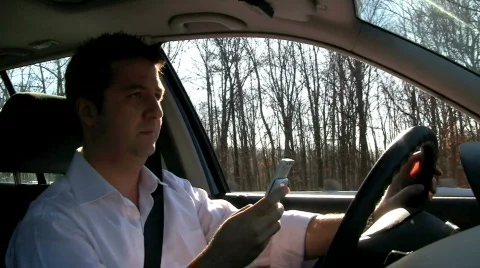 Texting and Driving Video stock 634598