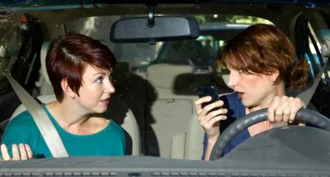 Texting and Driving Stock Photos