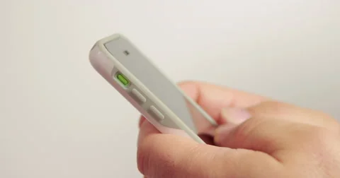 Texting and typing on smart phone cellphone Video stock 46216948