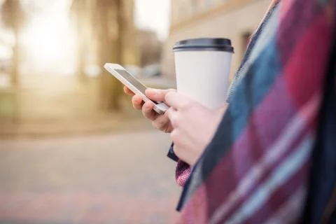 Texting to a friend Stock Photos