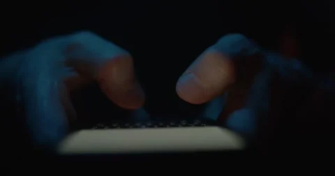 Texting on the internet Stock Footage 315344076