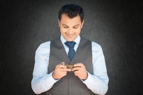 Texting man Stock Photos