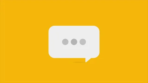 Texting massage motion 4k video on yellow background 스톡 동영상 139208868
