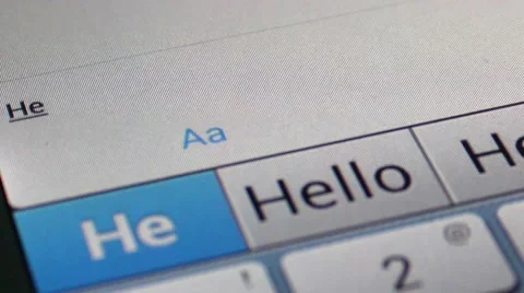 Texting A Message On A Pad Stock Footage 45360850