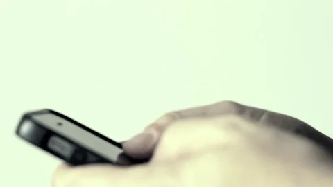 Texting on mobile Stock Footage 70676663