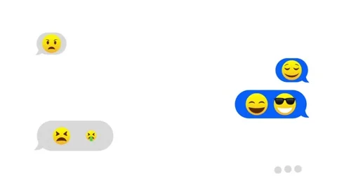 Texting motion video on white background 스톡 동영상 124487136