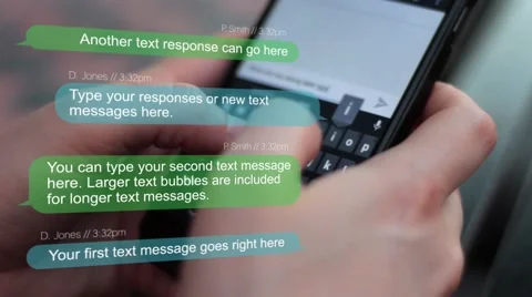 Texting or Messaging Graphics Stock After Effects