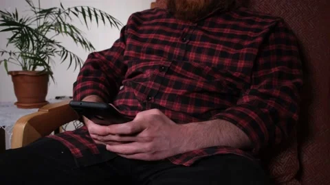 Texting on phone Stock Footage 197380810