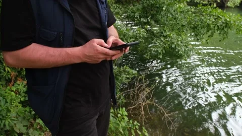 Texting on the phone Stock Footage 224548402