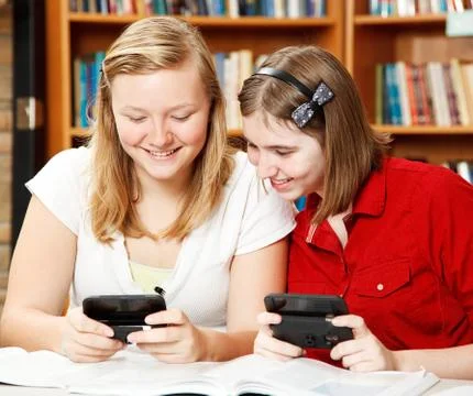 Texting in School Stock Photos