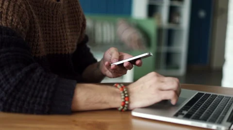 Texting smart phone, close up Stock Footage 62656508