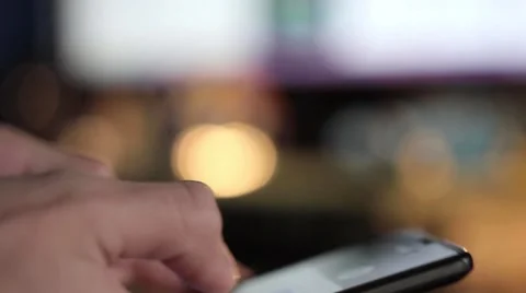 Texting On Smartphone 1 Stock Footage 51363689