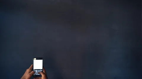 Texting on smartphone with copyspace background Stock Footage 127975371