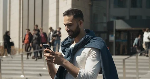 Texting with Smartphone 動画素材 109147677